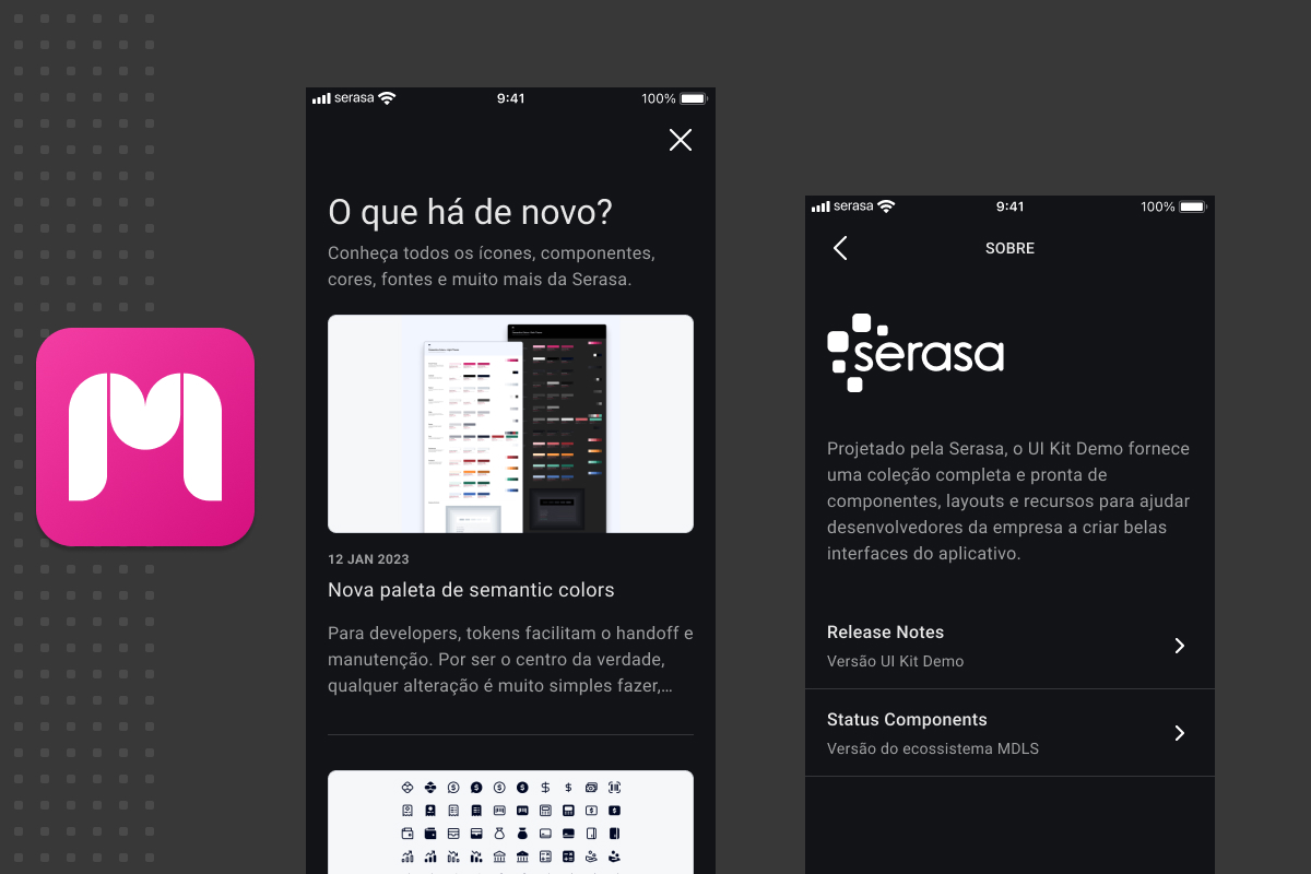 Telas app Serasa Carteira Digital