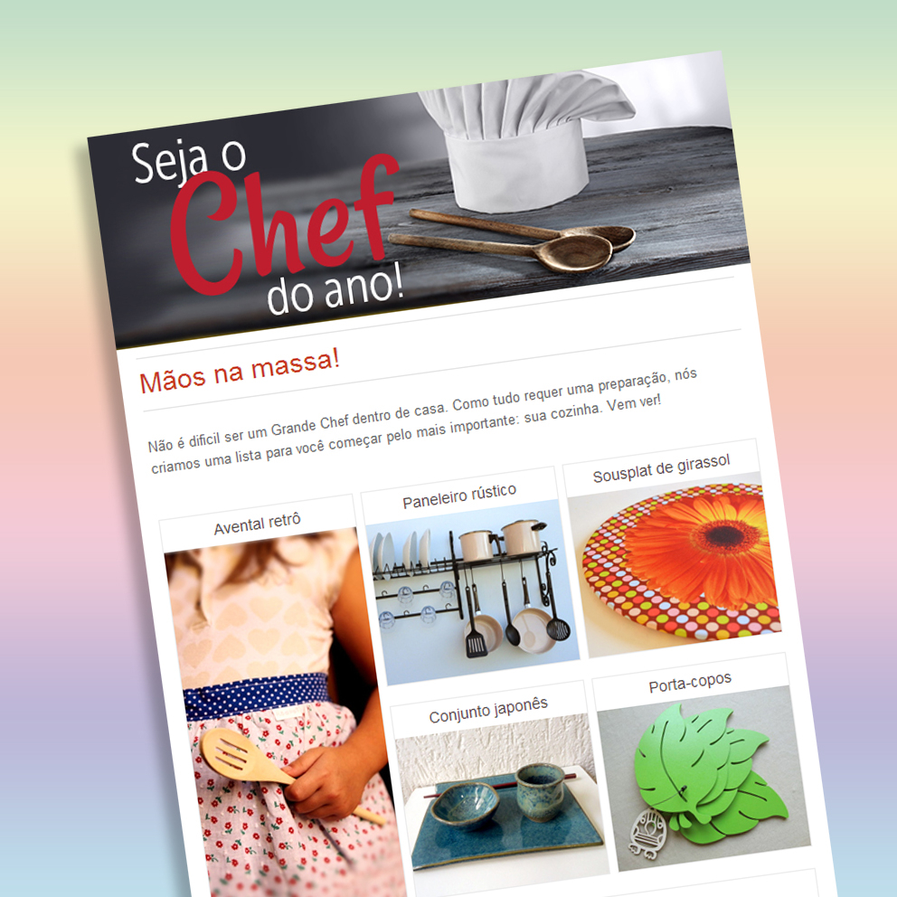 Email marketing culinária