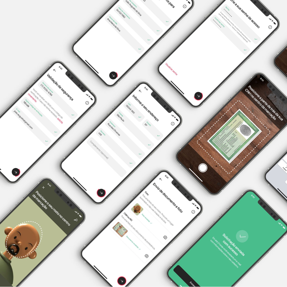 Telas novo app Kenlo