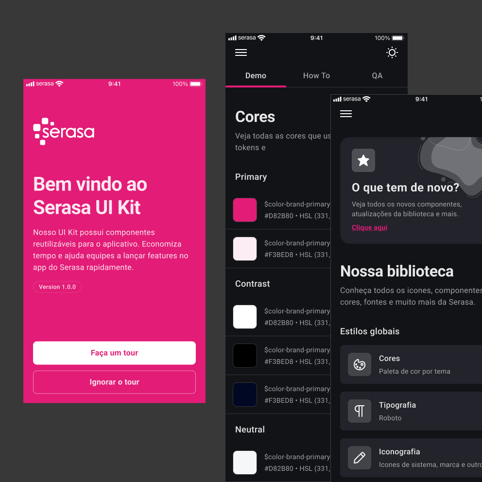 App UI Kit Demo DS Serasa