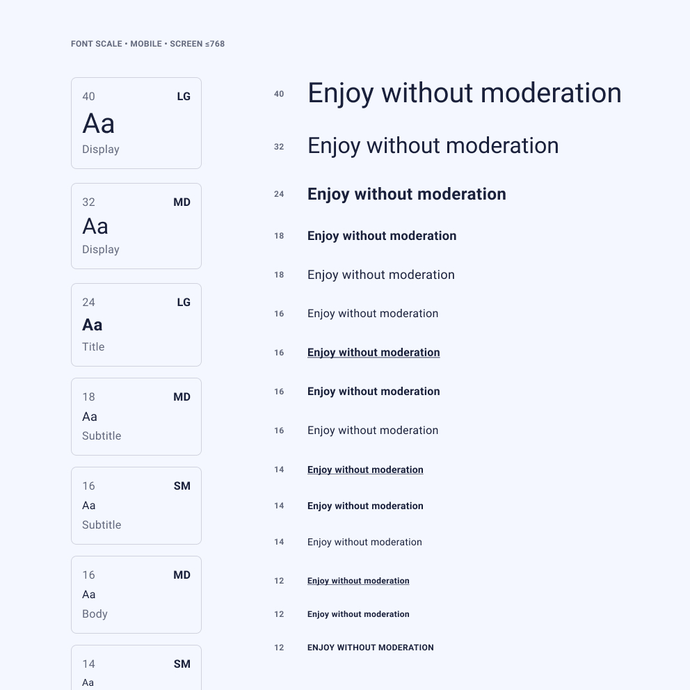 Tipografia mobile App Serasa